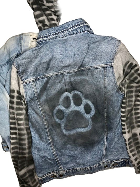 K-Back Denim Hooded Jacket
